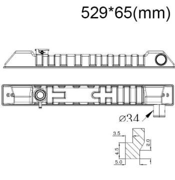 Бачок радиатора Toyota 4 Runner 2, HI-LUX 5 напорный верхний (1988-1998)
