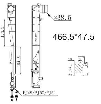 Бачок радиатора BMW 3-Series E46, Z4 E85-E86 напорный левый (1998-2008)