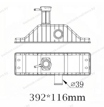 Бачок радиатора New Holland, Caterpillar, Case, Ford
