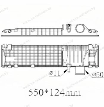 Бачок радиатора New Holland, Caterpillar, Case, Ford