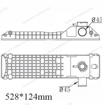 Бачок радиатора Caterpillar, Case, JCB, Komatsu