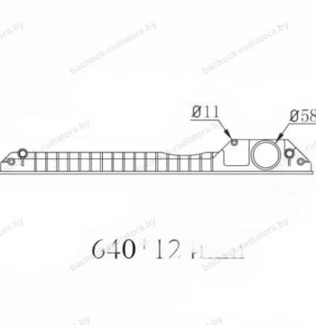 Бачок радиатора Caterpillar, Case, JCB, Komatsu