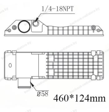 Бачок радиатора Caterpillar, Case, JCB, Komatsu