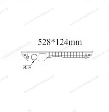 Бачок радиатора JCB 527-58, 531-70, 533-105, 535-125, 535-140, 535-95, 536-60, 540-140, 540-170, 540-200, 541-70, 550-140, 550-80, 560-80