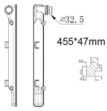 Бачок радиатора Volkswagen Beetle 3, Caddy 3, EOS 1, Golf 5, Golf 6, Golf Plus, Jetta 5, Jetta 6, Passat B6, Passat B7, Passat CC, Scirocco 3, Touran 1 напорный левый (2003-2019)