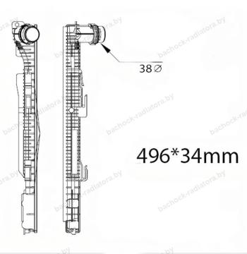 Бачок радиатора Bmw 1-Series F20, F21 (2015-2019), 2-Series F22, F23, F87 (2013-2020), 3-Series F30, F31 (2014-2019), 3-Series F34 (2013-2020), 4-Series F32, F33 (2013-2020), 4-Series F36 (2014-2020)