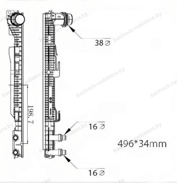 Бачок радиатора BMW 3-Series F30, F31, F35, F80, BMW 3-Series F34, BMW 4-Series F32, F33, F82, F83, BMW 4-Series F36 (2011-2020)
