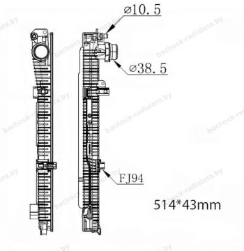 Бачок радиатора BMW I3 Electric, BMW I4 Electric, BMW IX Electric (2021-2025)