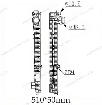 Бачок радиатора Bmw M3 G80/G81 (2021-2025), Bmw M4 G82/G83 (2020-2025)