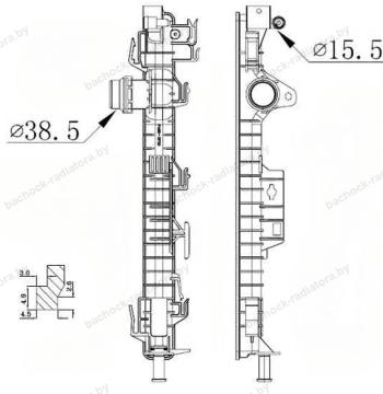 Бачок радиатора Volvo S60 2, Volvo S80 2, Volvo V40, Volvo V70 3, Volvo XC 60 1, Volvo XC 70 2 (2006-2019)