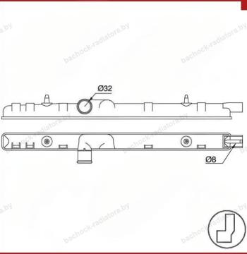 Бачок радиатора Sorento 2 (Xm) (10-)