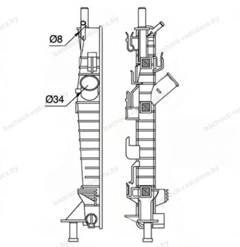 Бачок радиатора Volvo C30, Volvo C70 2, Volvo S40 2 (2004-2013)