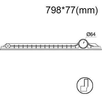 Бачок радиатора International 9400, Navistar, Workstar напорный верхний 798 мм (1994-2018)