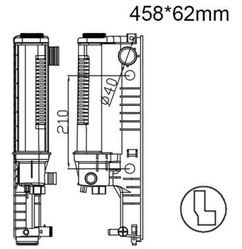 Бачок радиатора BMW 3-Series E30, 3-Series E36, 5-Series E34, 5-Series E39, Z3 E36 напорный левый (1982-2004)