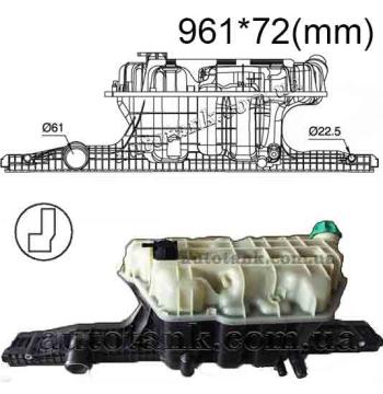 Бачок радиатора MAN TGA, TGS, TGX напорный верхний (1999-2021)