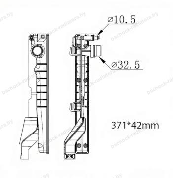 Бачок радиатора BMW 2-Series F45, F46, X1 F48, X2 F39 напорный левый (2014-2022)
