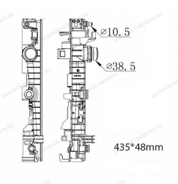 Бачок радиатора BMW X3 G01, X4 G02 напорный левый (2017-2024)