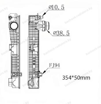 Бачок радиатора BMW 3-Series G20/G21 G80/G81, M2 F87, M2 G87 напорный левый (2015-2025)