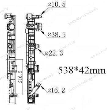 Бачок радиатора BMW 5-Series G30, G31, 6-Series G32, 7-Series G11, G12, M5 F90 напорный левый (2015-2025)