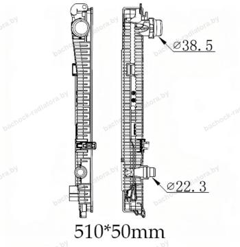 Бачок радиатора BMW 3-Series G20/G21 G80/G81, 4-Series G22, G82, Z4 G29 напорный левый (2019-2025)