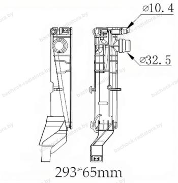 Бачок радиатора BMW 2-Series F45, F46, X1 F48 напорный левый (2014-2022)