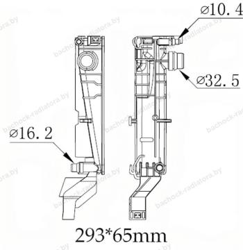 Бачок радиатора BMW 2-Series F45, F46, X1 F48 напорный левый (2014-2022)