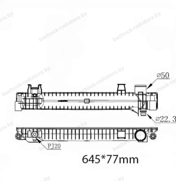 Бачок радиатора MAN TGL, TGM сливной нижний (2005-2024)