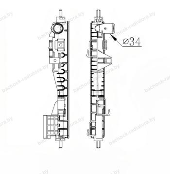 Бачок радиатора Chevrolet Impala 10, Malibu 8 напорный левый (2011-2020)