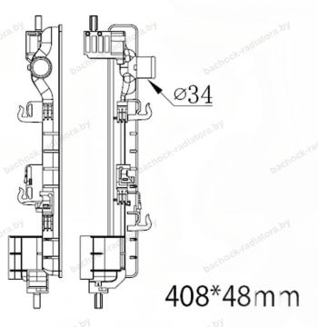 Бачок радиатора Chevrolet Aveo (T300) напорный левый (2011-2020)