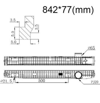 Бачок радиатора Mercedes Actros MP1, MP2, MP3, Zetros Behr сливной нижний (1996-2013)