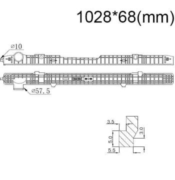 Бачок радиатора Scania G, P, R, T-series Евро 6 напорный верхний 1028 мм (2004-2024)