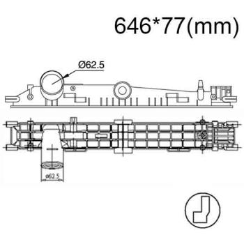 Бачок радиатора DAF CF SERIES, напорный верхний (1998-2000)