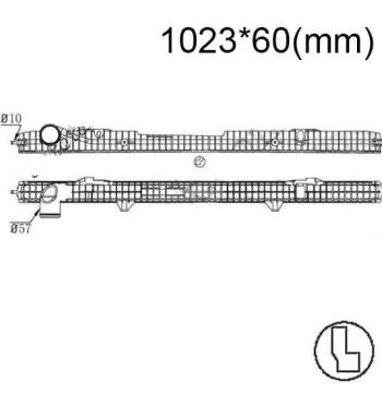Бачок радиатора Scania G, P, R, T-series Евро 6 напорный верхний 1023 мм (2004-2024)