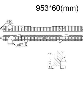 Бачок радиатора Scania G, P, R-series Евро 6 напорный верхний 953 мм (2004-2024)