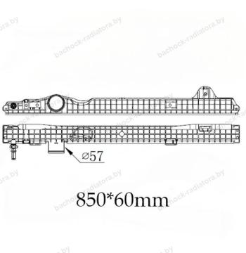 Бачок радиатора Scania G, L, P, R, S-series Евро 6 напорный верхний 850 мм (2017-2024)