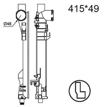 Бачок радиатора Mercedes-Benz C-Class W203, CLC-Class W203, CLK-Class C209, SLK-Class R171 напорный левый (2000-2011)