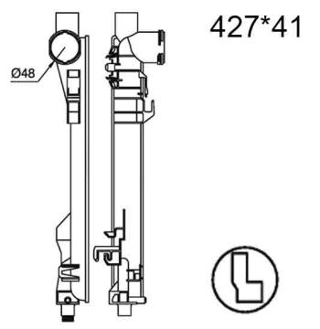 Бачок радиатора Mercedes-Benz C-Class W203, CLC-Class W203, CLK-Class C209, SLK-Class R171 напорный левый (2000-2011)