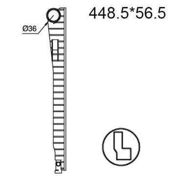 Бачок радиатора Mercedes-Benz C-Class W202, CLK-Class C208, E-Class W210, SLK-Class R170 напорный левый (1993-2004)