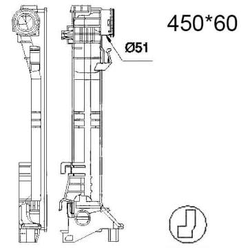 Бачок радиатора Mercedes-Benz C-Class W204, CLS-Class C218, E-Class C207, E-Class W212, GLK-Class X204 напорный левый (2007-2018)