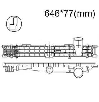 Бачок радиатора DAF CF SERIES, сливной нижний (1998-2000)