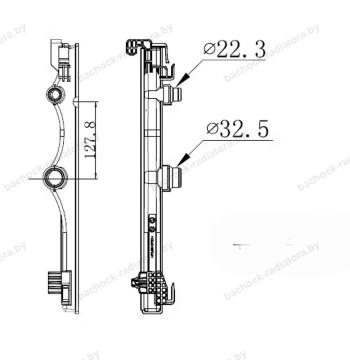 Бачок радиатора Mercedes-Benz A-Class V177, A-Class W177, B-Class W247, CLA-Class C118, GLA-Class H247, GLB-Class X247 напорный левый (2018-2026)
