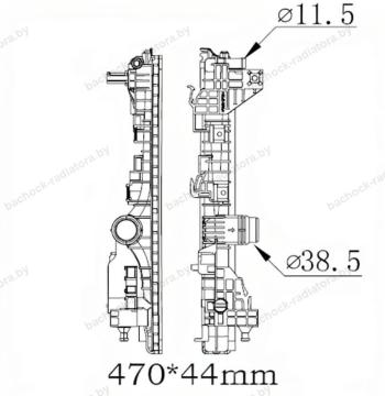 Бачок радиатора Mercedes-Benz A-Class W177, CLA-Class C118, GLA-Class H247 напорный левый (2018-2026)