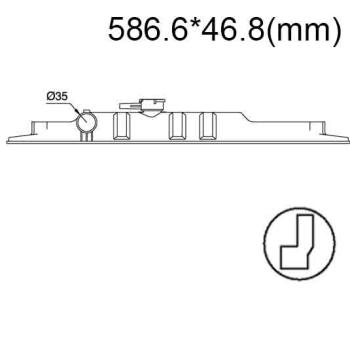 Бачок радиатора Hyundai Grace, Grace 1, Grace 2, H-100, H-100 1 напорный верхний (1986-2004)