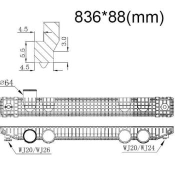 Бачок радиатора Freightliner Century, Columbia сливной нижний (1996-2011)