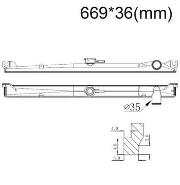 Бачок радиатора Nissan Laurel 5, Pathfinder 1, Skyline (R31), Terrano 1 напорный верхний (1984-2007)