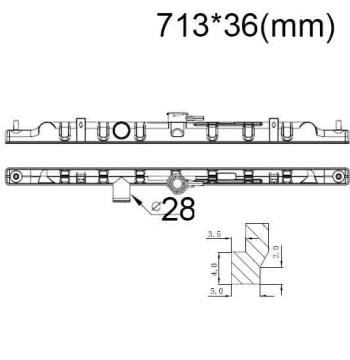 Бачок радиатора Nissan Almera 2 (N16), Sentra 5, Sunny 9, Wingroad 3 напорный верхний (1999-2011)