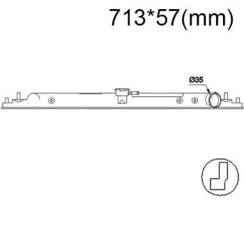 Бачок радиатора Nissan Armada 1, Frontier, Pathfinder 3 (R51), Titan 1, Xterra 2 напорный верхний (1997-2021)
