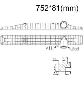 Бачок радиатора Volvo FH I, FM I-II напорный верхний (1993-2013)