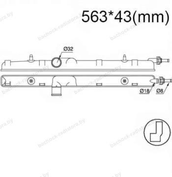 Бачок радиатора Peugeot 206, 206+, 3008, 307, 308 1, 407, 408, 5008 1, Partner 2, RCZ напорный верхний (1998-2018)