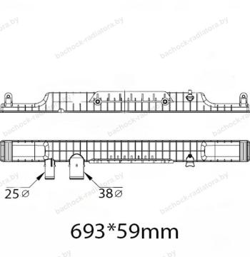 Бачок радиатора Land Rover Range Rover 3 (L322), Range Rover Sport (L320) напорный верхний (2002-2013)